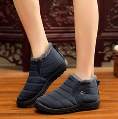 Candice - Padded Ankle Snow Boots — Blue