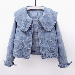 Sienna - Denim Jacket with Big Collar