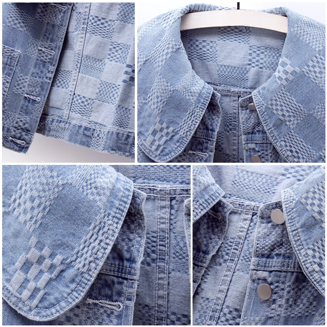 Sienna - Denim Jacket with Big Collar