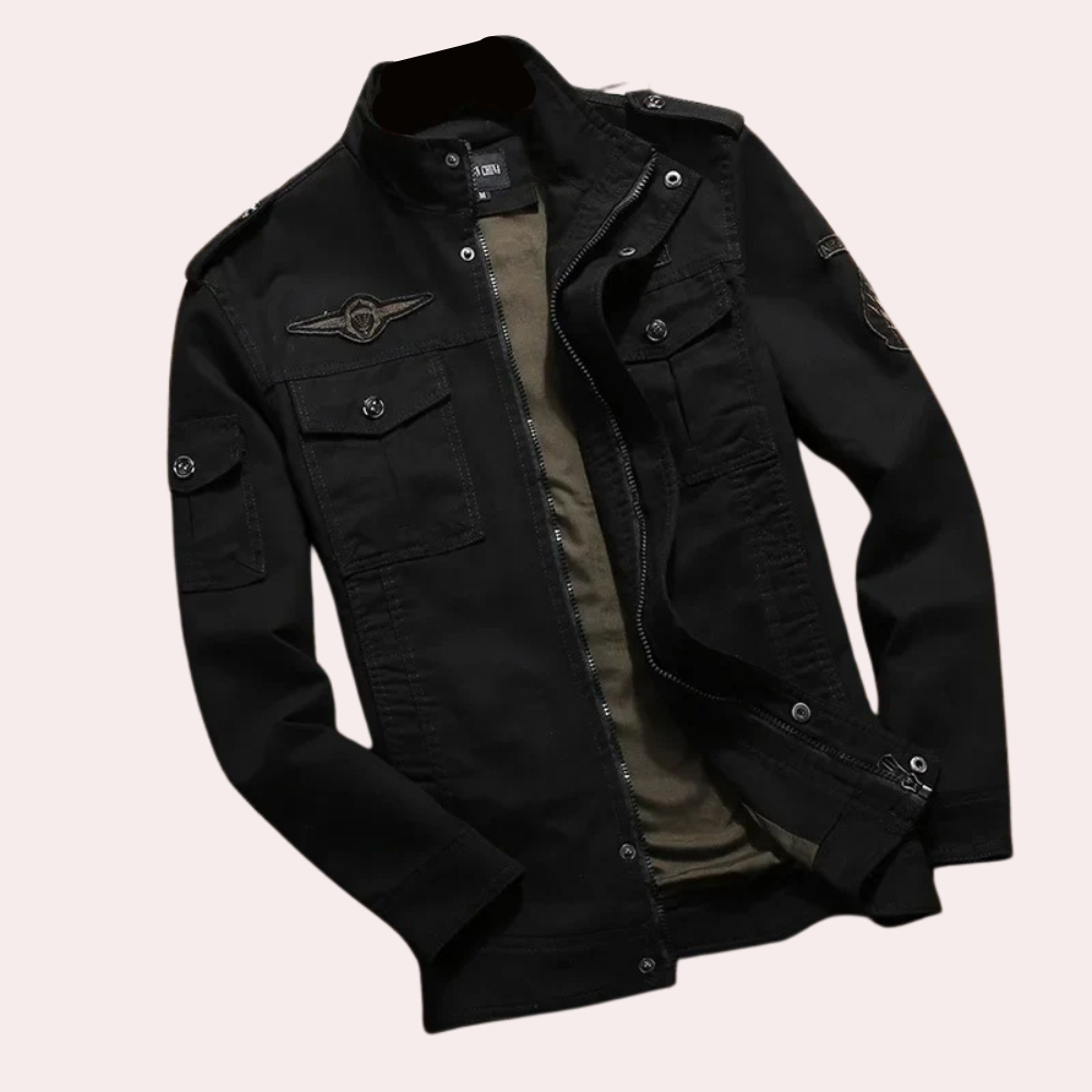 Daniel - Military Field Jacket — Black