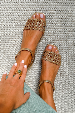 Callie - Woven Toe Post Sandals