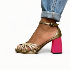 Seraphine - Metallic Platform Sandals