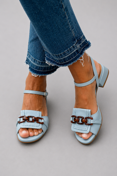 Avery - Buckle Block Heel Sandals