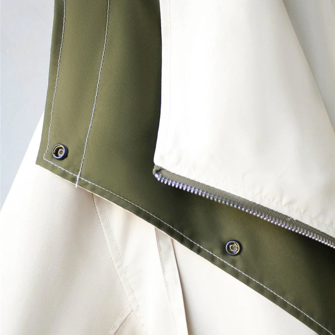 Vivienne - Drape Collar Utility Jacket