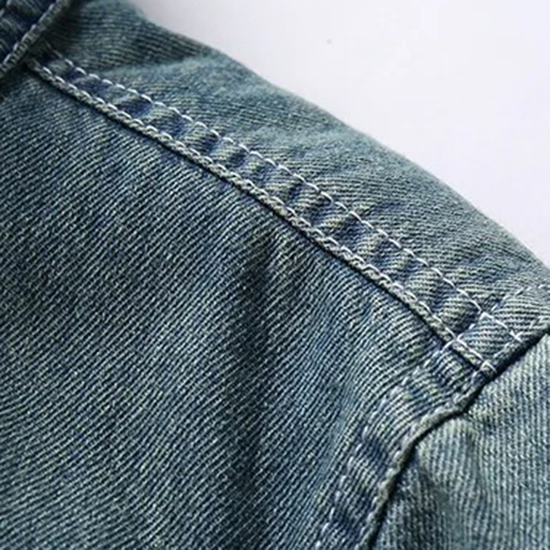 Roderick - Denim Jacket with Sherpa Collar