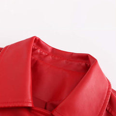 Paulette - Studded Leather Biker Jacket