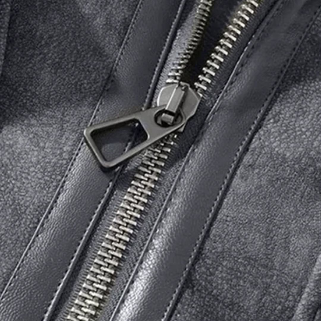 Simon - Suede Sherpa Jacket