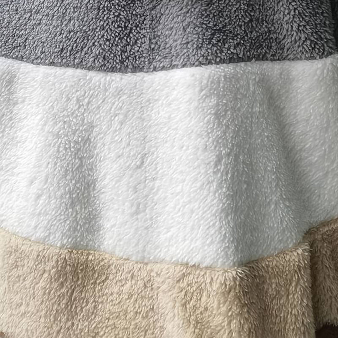 Arabella - Colour Block Sherpa Jacket