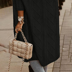 Gwyneth - Long Knit Hooded Cardigan