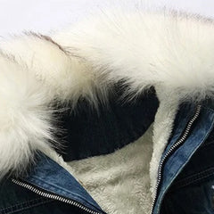 Roderick - Denim Jacket with Sherpa Collar