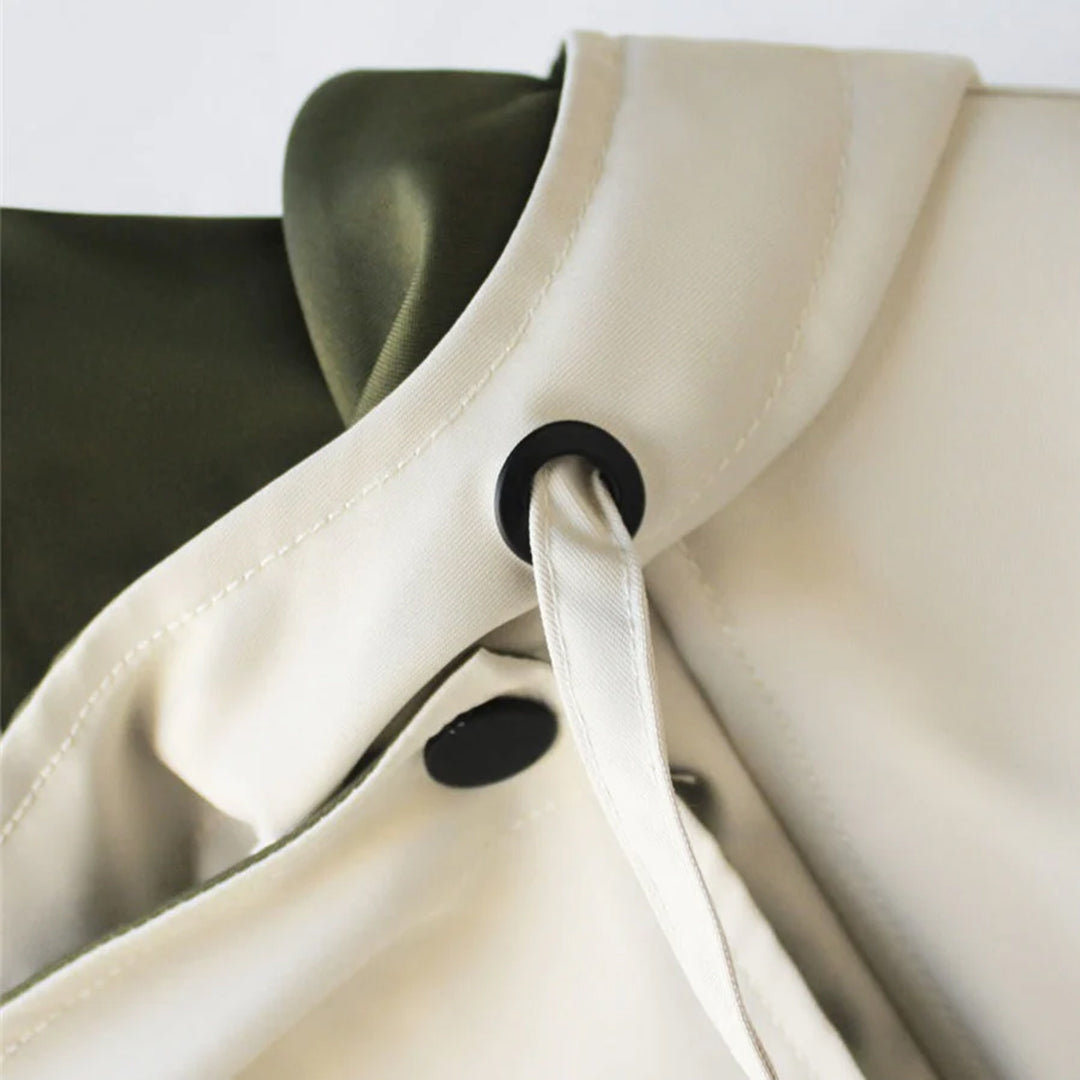 Vivienne - Drape Collar Utility Jacket