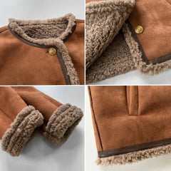 Candice - Shearling Aviator Jacket