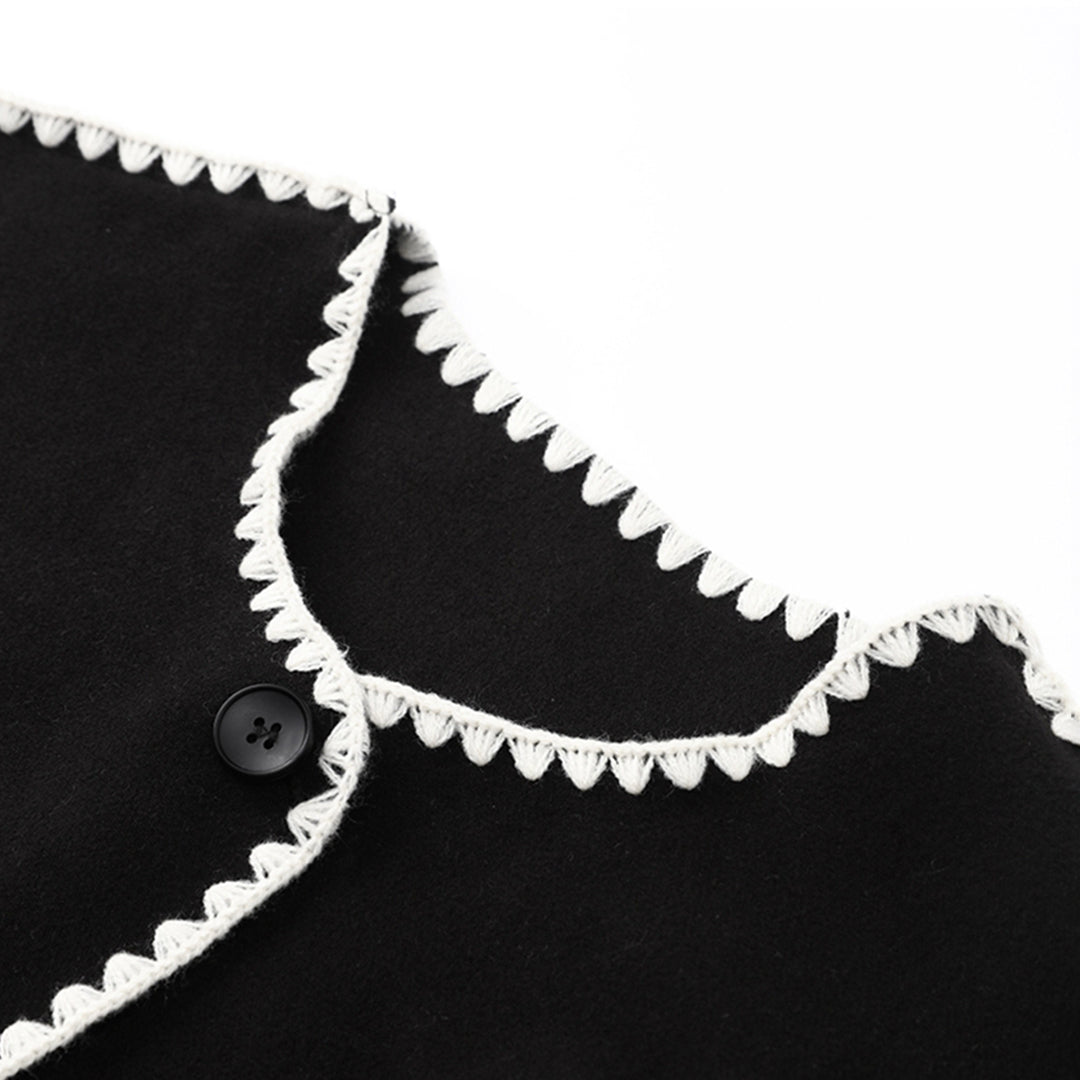 Shirley - Tweed Coat with Pearl Trim