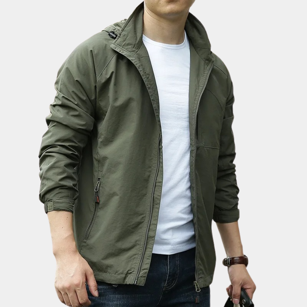Oswald - Lightweight Cargo Jacket — Army green