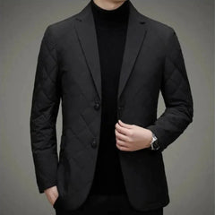 Archie - Quilted Down Blazer — Corvinô Black