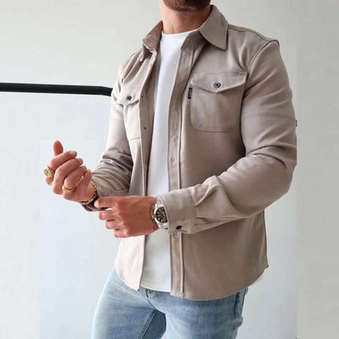 Clarence - Cotton Overshirt with Pockets