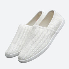 Gabriel - Woven Slip on Shoes — Beige