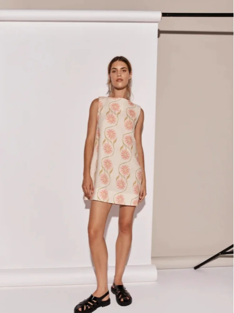Veronica - Floral Shift Mini Dress