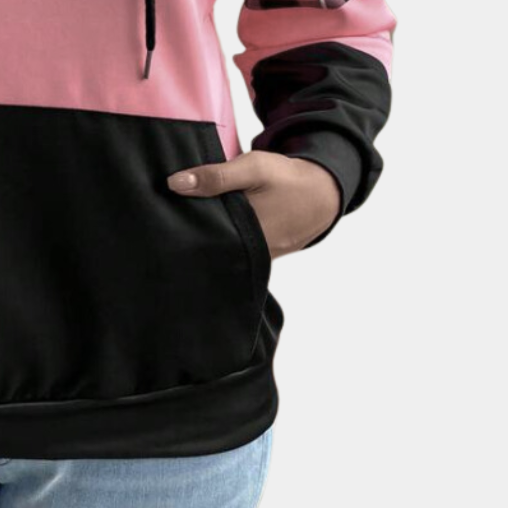 Gillian - Check Colour Block Hoodie