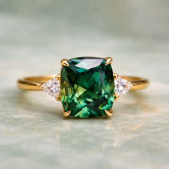 Fionn - Green Crystal Cocktail Ring