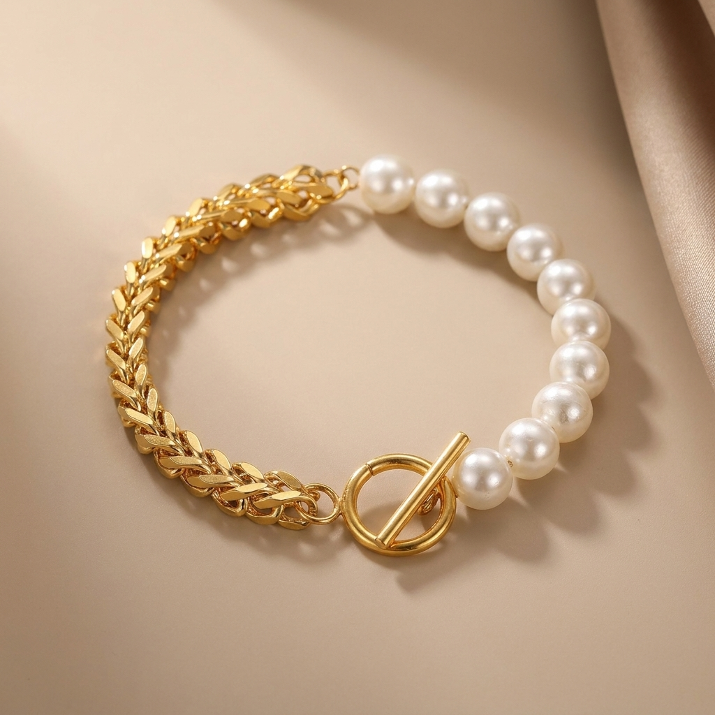 Odette - Pearl and Gold Bracelet