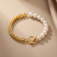 Odette - Pearl and Gold Bracelet