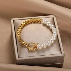 Odette - Pearl and Gold Bracelet