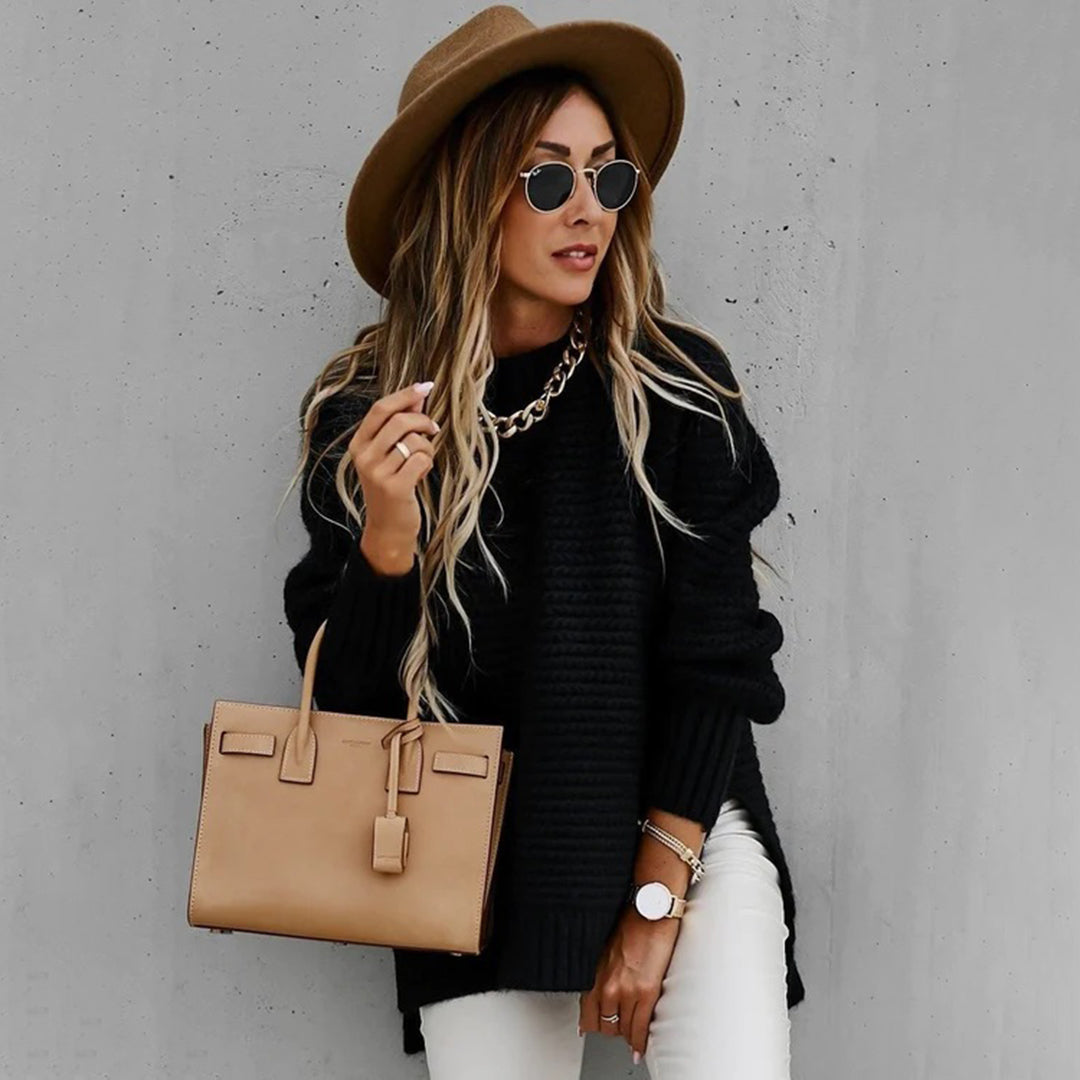 Philippa - Waffle Knit Oversized Jumper