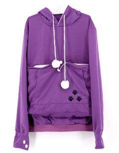 Harper - Hoodie with Pet Pouch — Purple