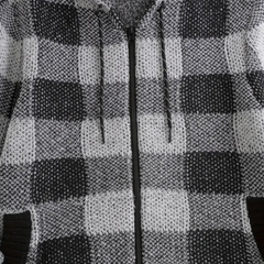 Stanley - Check Hooded Zip Cardigan