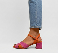 Romilly - Two Tone Suede Sandals