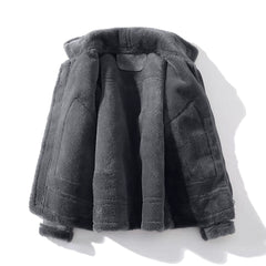 Simon - Suede Sherpa Jacket