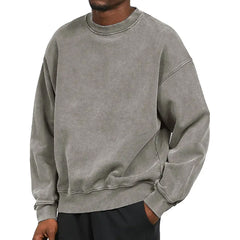 Reginald - Washed Oversized Sweatshirt — Grey