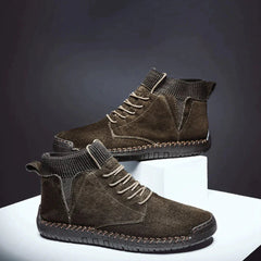Maureen - Suede Lace up Ankle Shoes