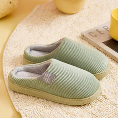 Arlette - Corduroy House Slippers — Green