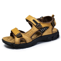 Gabrielle - Velcro Trekking Sandals — Yellow brown