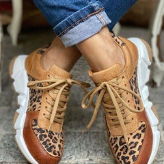 Aurora - Leopard Panel Trainers — Leopard
