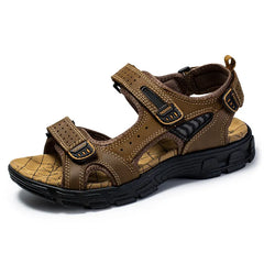 Gabrielle - Velcro Trekking Sandals — Dark brown