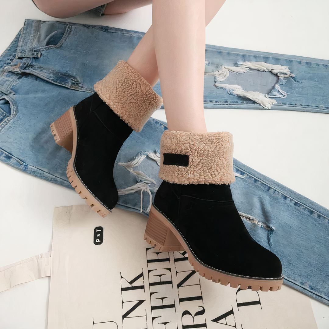 Rosalind - Ankle Boots with Fleece Cuff