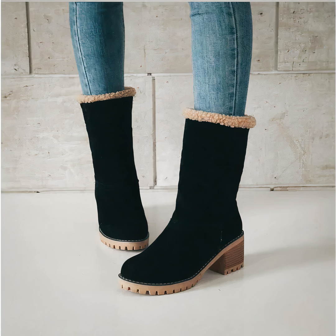Rosalind - Ankle Boots with Fleece Cuff