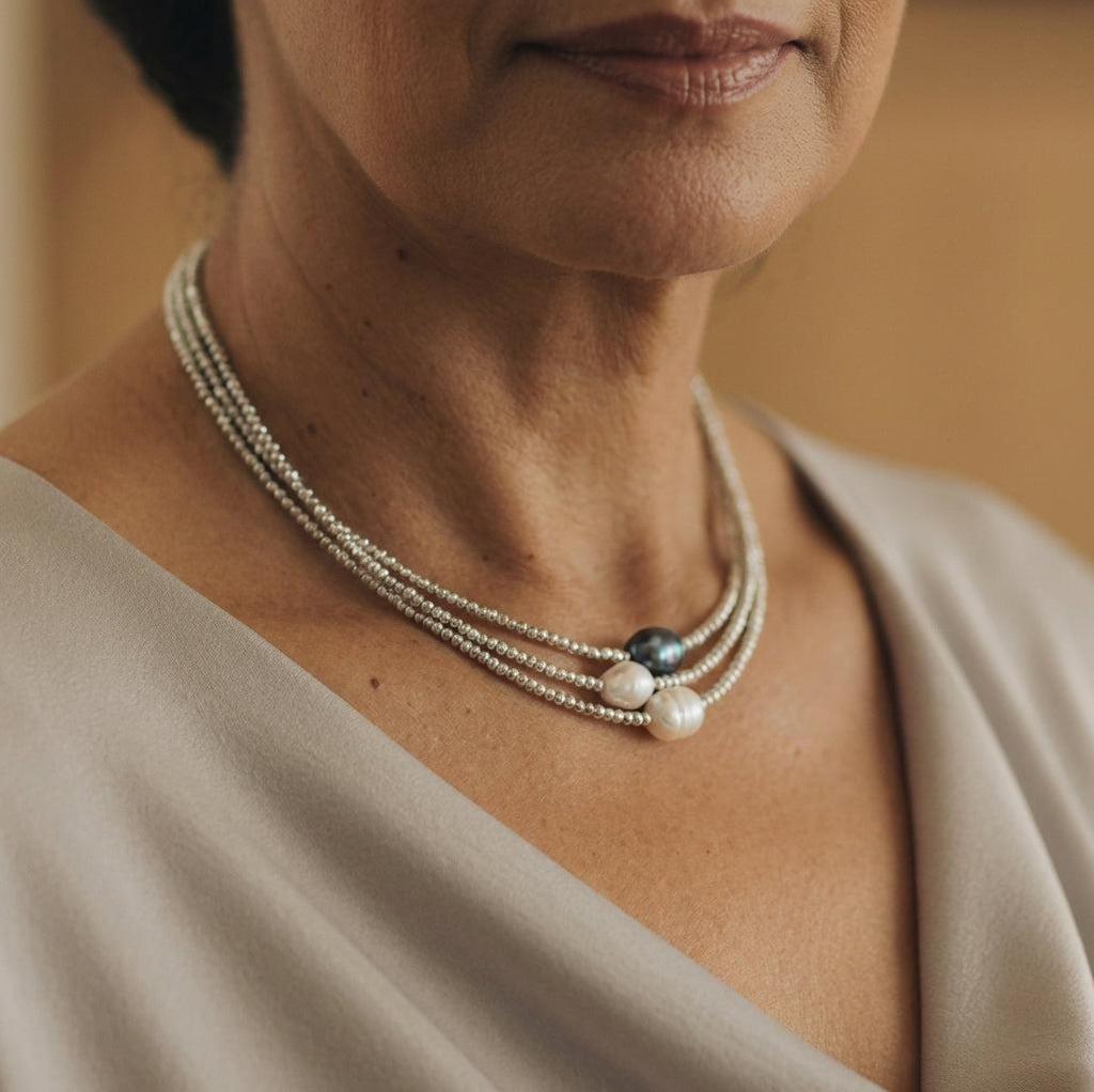 Ashlyn - Two Strand Pearl Necklace