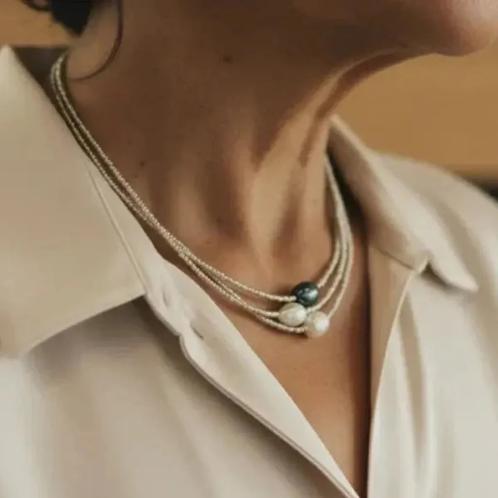 Ashlyn - Two Strand Pearl Necklace