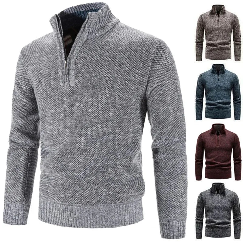 Leo - Marled Half Zip Jumper