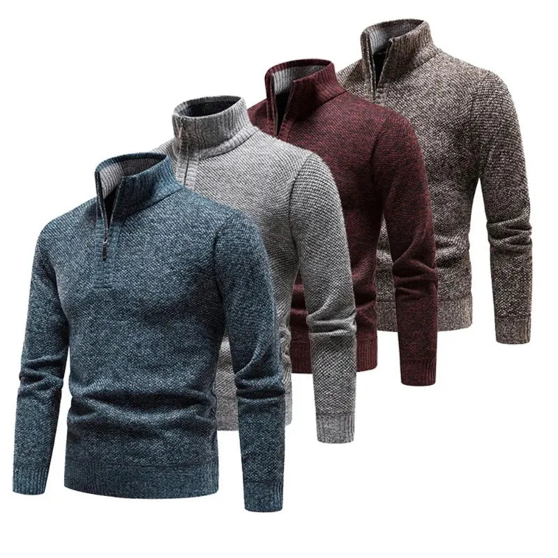 Leo - Marled Half Zip Jumper