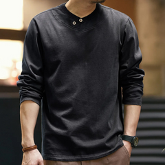 Gilbert - Henley Long Sleeve Top