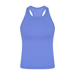Ruby - Ribbed Racer Tank — Blue purple