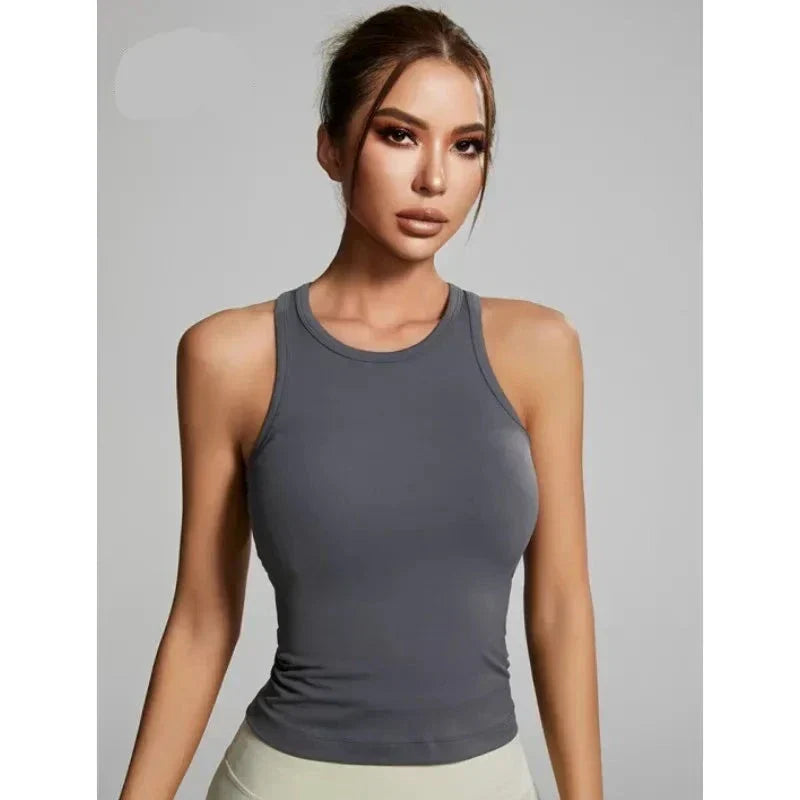 Ruby - Ribbed Racer Tank