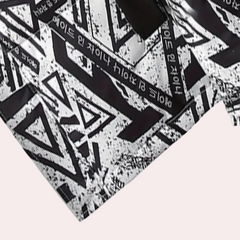 Dashiell - Geometric Print Padded Jacket