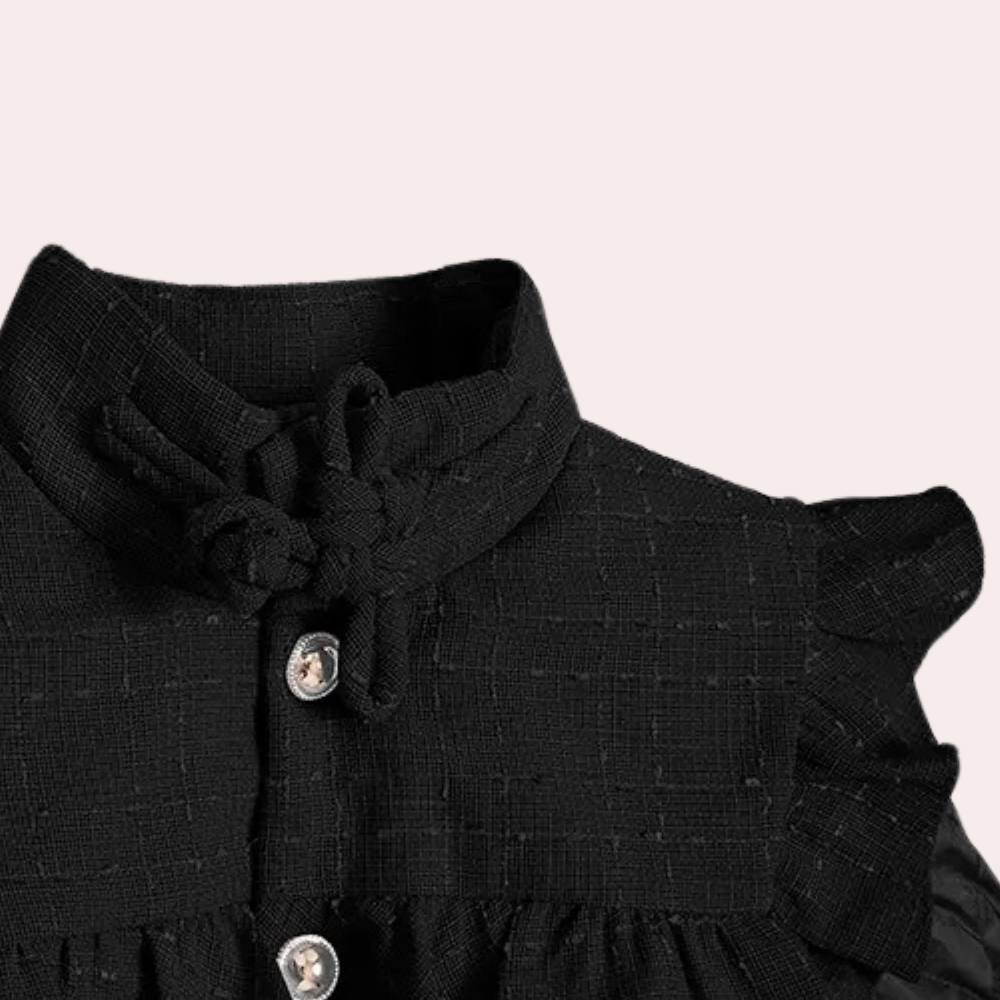 Vanessa - Quilted Coat with Puff Shoulders