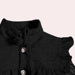 Vanessa - Quilted Coat with Puff Shoulders